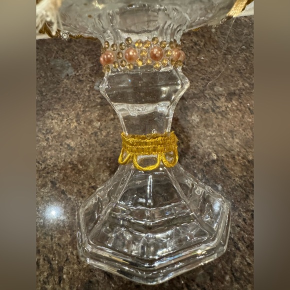 Vintage Handmade Glass Jeweled Candy Jar - Picture 5 of 8